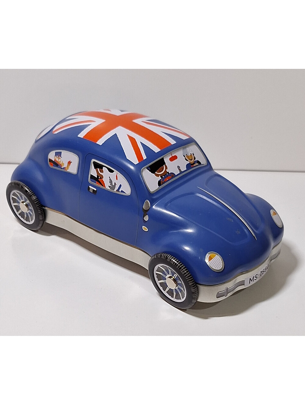 VW Beetle Chocolate Tin Marks & Spencer Approx 5.5" Great Britain Union Flag VGC